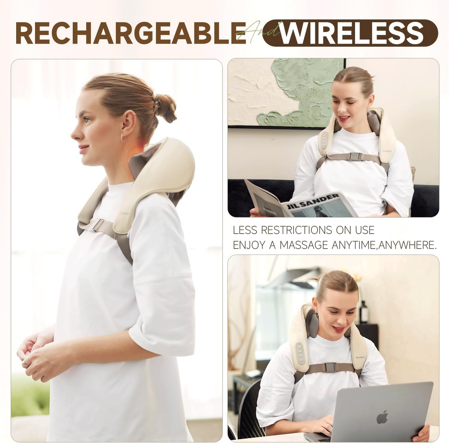 "Electric Shoulder Heat & Massage Therapy Device – Pain Relief, Relaxation & Muscle Recovery"