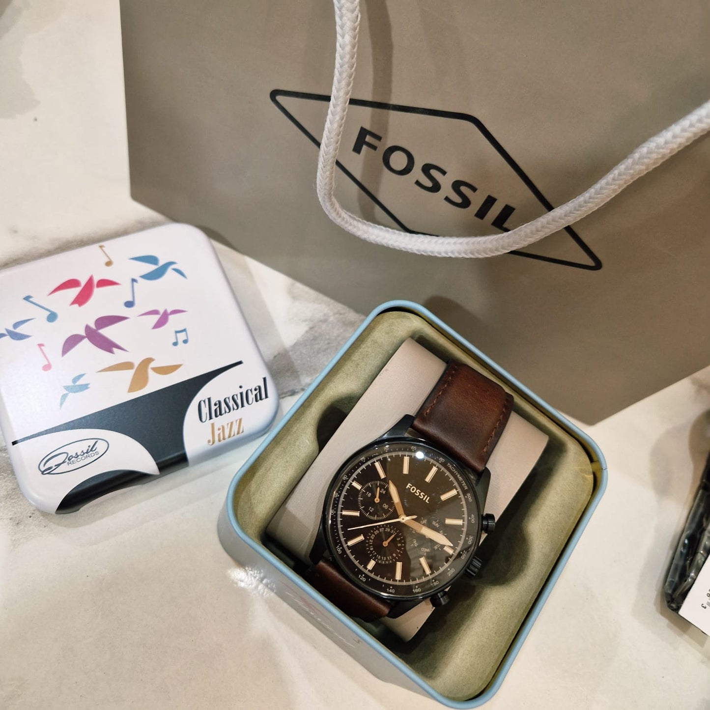 Fossil Sullivan Brown Leather Multifunction Men’s Watch